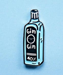 Liquor Bottle 'Gin 40%' Enamel Pin
