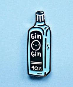Alternative view of Liquor Bottle 'Gin 40%' Enamel Pin