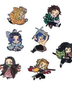 Alternative view of Demon Slayer: Kimetsu no Yaiba 'Zenitsu Agatsuma | Slipped Off' s Enamel Pin