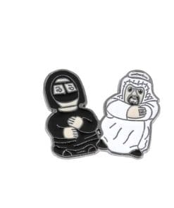 Cute 'Arab Couple' Cartoon Enamel Pin