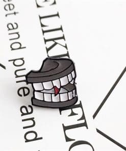 Alternative view of Bloody Fang Denture Enamel Pin