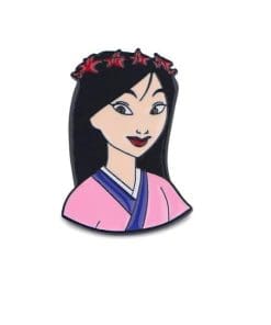 Mulan 'Flower Crown' Enamel Pin