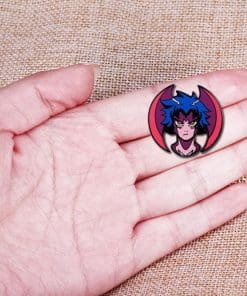 Devilman Crybaby 'Akira Fudo | Poker Face' Enamel Pin - Image 4