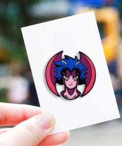 Alternative view of Devilman Crybaby 'Akira Fudo | Poker Face' Enamel Pin