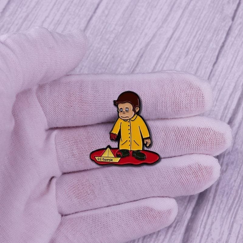 Curious George 'Paper Boat | SS Georgie' Enamel Pin - Image 6