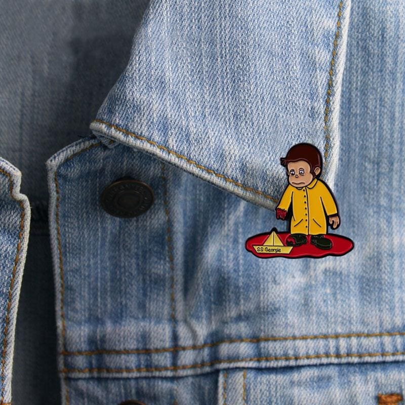 Curious George 'Paper Boat | SS Georgie' Enamel Pin - Image 3