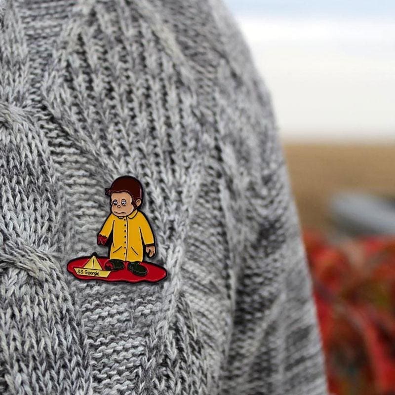 Curious George 'Paper Boat | SS Georgie' Enamel Pin - Image 2