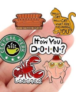 Alternative view of Friends 'Yummy Lobster' Enamel Pin