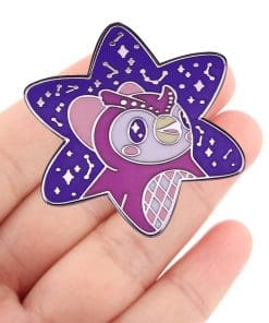 Alternative view of Animal Crossing 'Celeste | Star Gazing' Enamel Pin