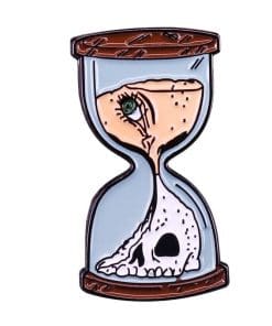 Hourglass 'Life and Death' Enamel Pin