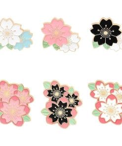 Alternative view of Flower Cherry Blossom 'Sakura ver.01' s Enamel Pin