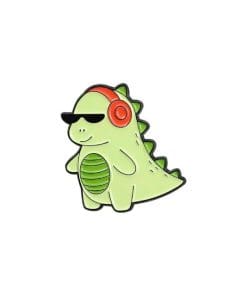 Funny Dinosaur 'Grooving Dino' Enamel Pin
