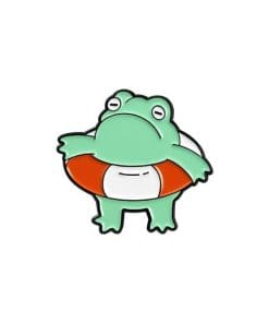 Cute Froggy 'Inflatable Ring' Enamel Pin