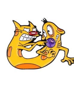 Catdog 'Fighting' Enamel Pin