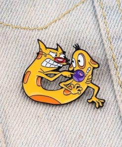 Catdog 'Fighting' Enamel Pin - Image 10