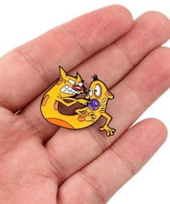 Catdog 'Fighting' Enamel Pin - Image 8