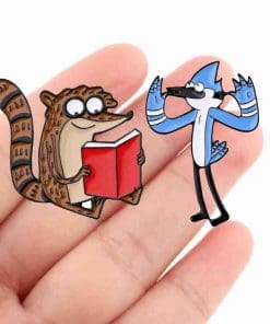 Alternative view of Regular Show 'Mordecai | Hands Up' Enamel Pin