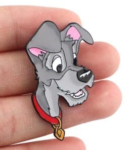 Alternative view of Lady and the Tramp 'Happy Tramp' Enamel Pin