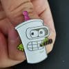 Futurama 'Bender Shake | Bite' Enamel Pin