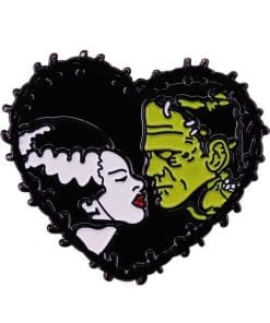 Frankenstein and Bride 'Kiss' Enamel Pin