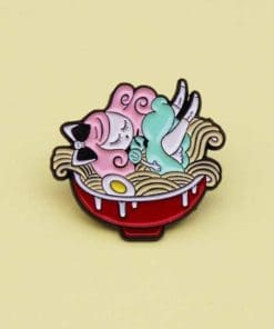Alternative view of Mizna Wada 'Ramen Girl' Enamel Pin
