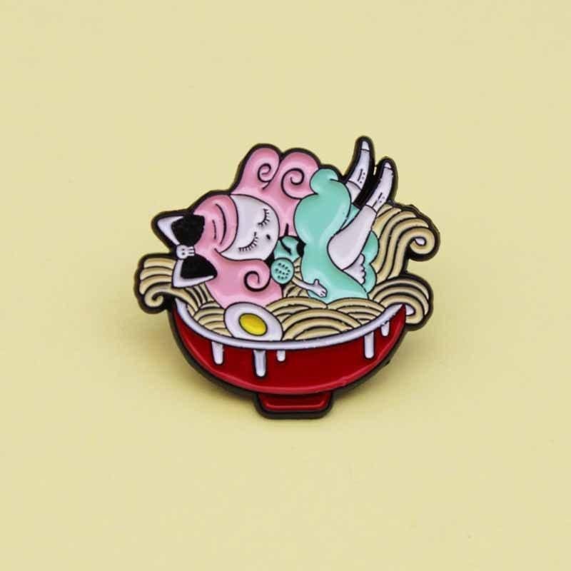 Mizna Wada 'Ramen Girl' Enamel Pin - Image 2