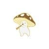 Cute Mushroom 'Playing Flute' Enamel Pin
