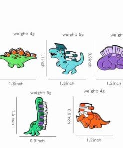 Alternative view of Relaxing Dino Enamel Pin
