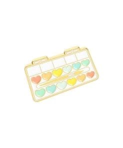 Artistic Art Paint 'Water Color | Heart' Enamel Pin