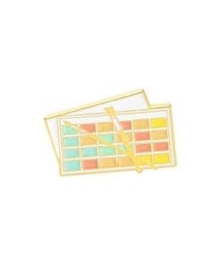 Artistic Art Paint 'Water Color | Rectangular' Enamel Pin