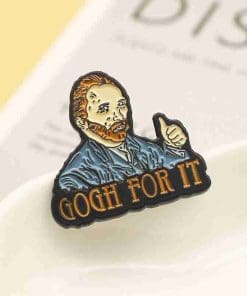 Vincent van Gogh 'Gogh For It' Enamel Pin - Image 3