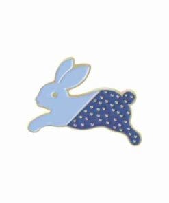 Spotted Bunny 'Corn Blue' Enamel Pin