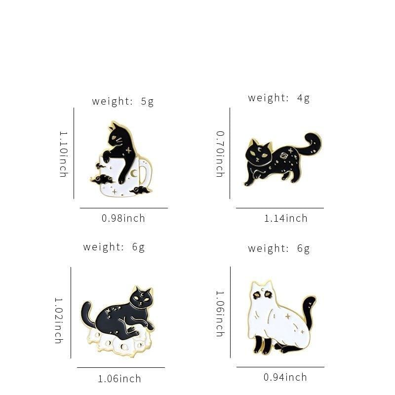 Black Kitty 'Space' Enamel Pin - Image 2