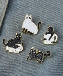 Black Kitty 'Space' Enamel Pin - Image 3