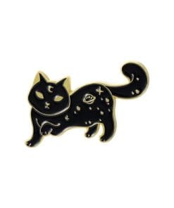 Black Kitty 'Space' Enamel Pin