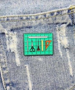 Alternative view of Art Tools Enamel Pin