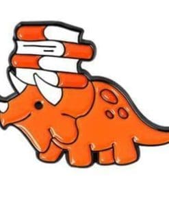 Book Lover Dino 2 Enamel Pin