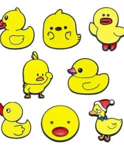 Alternative view of LINE Friends 'Sally Duck | Christmas x Bow' Enamel Pin