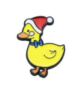 LINE Friends 'Sally Duck | Christmas x Bow' Enamel Pin