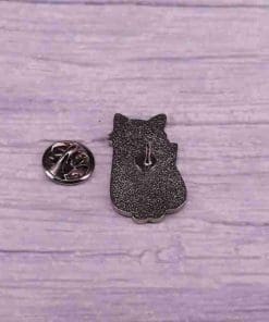 Alternative view of White Cat 'LGBT Pride Flag' Enamel Pin