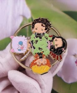 Demon Slayer 'Tanjirou Nezuko Inosuke Kyojuro | Cute' Enamel Pin - Image 3