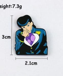 Alternative view of JoJo's Bizarre Adventure 'Josuke Higashikata Ver. 1' Enamel Pin