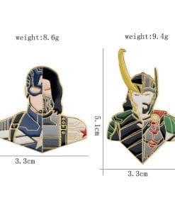 Captain America: The Winter Soldier 'Captain America x Bucky Barnes' Enamel Pin - Image 5