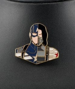 Alternative view of Captain America: The Winter Soldier 'Captain America x Bucky Barnes' Enamel Pin