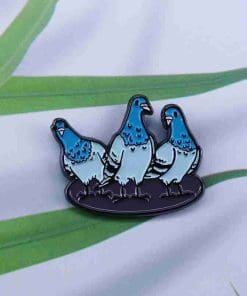Pigeon 'Three Birds' Enamel Pin