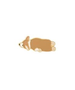 Cute Sulking Dog Enamel Pin
