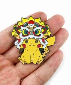Alternative view of Pokemon 'Behaved Pikachu | Dragon Head' Enamel Pin