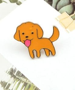 Alternative view of Dog 'Labrador Retriever | Tongue Out' Enamel Pin