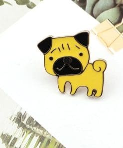 Dog 'Apricot Pug' Enamel Pin