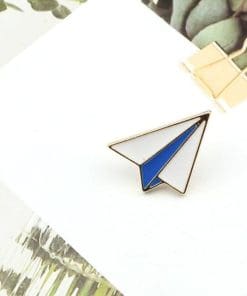 Paper Airplane Enamel Pin